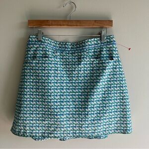 RLX Ralph Lauren Womens Floral Print Layered Detail Athletic Skort Blue Size M